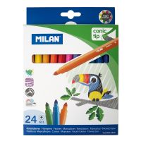 Pisaki ze stożkową końcówką Milan - 24 kolory