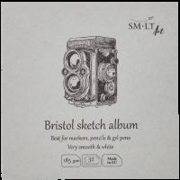 Blok SMLT Bristol Very Smooth & White 185 g - 9 x 9 cm 