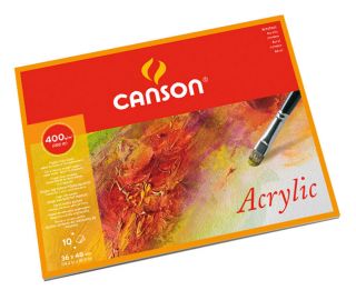 Blok Acrylic Canson 400g - 24 x 32 cm, 10 ark