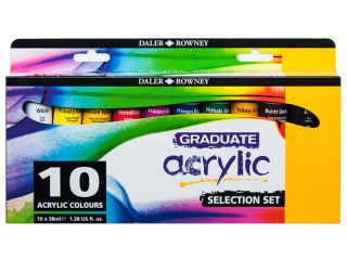 Zestaw farb akrylowych Graduate - 10x38ml