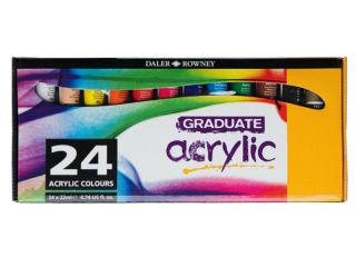 Zestaw farb akrylowych Graduate - 24x22ml