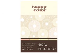 Blok Deco Happy Color A4 170 g, 20 ark  - Ecru