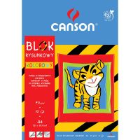 Blok rysunkowy kolorowy Canson 80g - 21x29,7cm (A4) 10ark