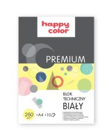 Blok techniczny Premium Happy Color 250 g, 10 ark - A4 - 21 x 29,7 cm