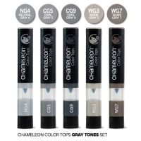 Nakładki Chameleon 5-Color Tops - Gray Tones Set