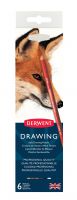 Kredki artystyczne Drawing Derwent - 6 kolorów - op. metalowe