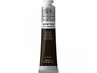 PROMO! Farba olejna Winton Oil Winsor & Newton 200 ml - Ivory black