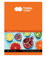 Blok do farb akrylowych Happy Color 360 g 10 ark - A3 29,7 × 42 cm