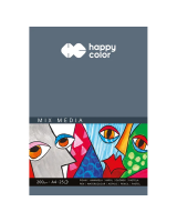Blok Mix Media Happy Color 200 g 25 ark - A4 21 × 29,7 cm