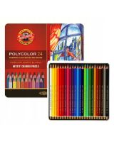 Kredki Polycolor opakowanie metalowe Koh-I-Noor - 3824 – 24 kolory