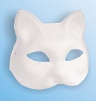 Maska papierowa - 06 - Kot - 17 x 18 cm