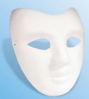 Maska papierowa - 07 - Twarz aktora - 18,5 x 21,5 cm