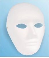 Maska papierowa - 01 - Twarz dorosła - 21,5 x 18,5 cm