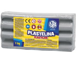 Plastelina Astra 1kg - szara