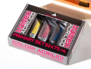 Zestaw farb akrylowych Maimeri Acrilico - 5 x 75 ml