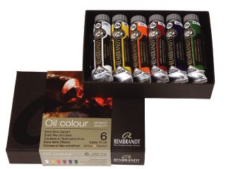 Zestaw farb olejnych Rembrandt - Starter Set 6 x 15 ml