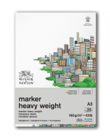 Blok do markerów Heavy Weight 160 g 25 ark Winsor & Newton  - PROMO! A3 29,7 x 42 cm