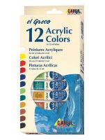 Komplet farb akrylowych el Greco - 12 x 12 ml