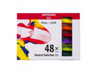 Zestaw farb akrylowych Amsterdam  - 48 kol x 20 ml